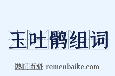 玉吐鹘组词是什么意思的图片